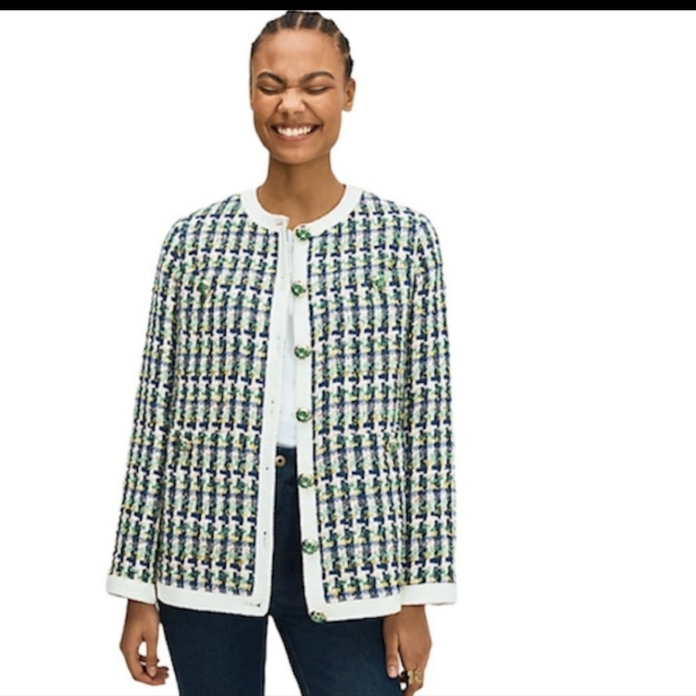 NWT- 🎀 Kate Spade ♠️ Pop Tweed Topper